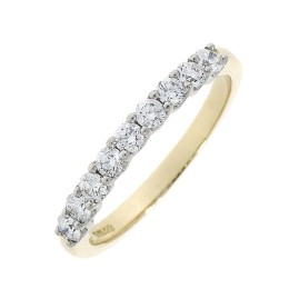 18ct Gold 9st Diamond Eternity Ring - 0.51ct