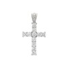 18ct White Gold Diamond Cross Pendant - 1.33cts