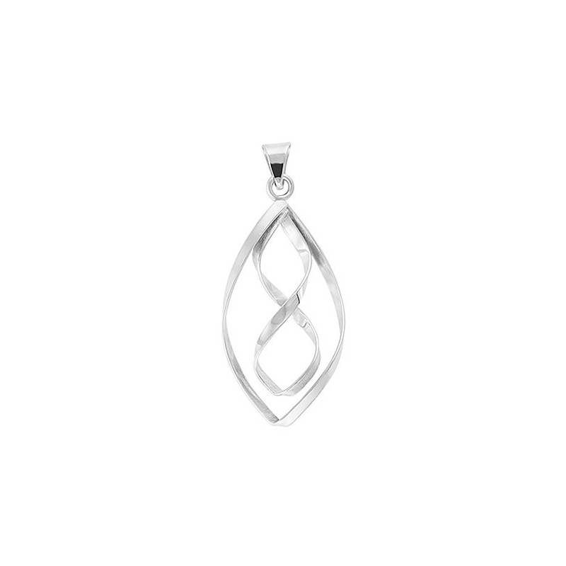 Tianguis Jackson Silver Marquise & Infinity Pendant & Chain