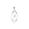 Tianguis Jackson Silver Marquise & Infinity Pendant & Chain