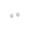 18ct White Gold Diamond Stud Earrings - 0.08ct