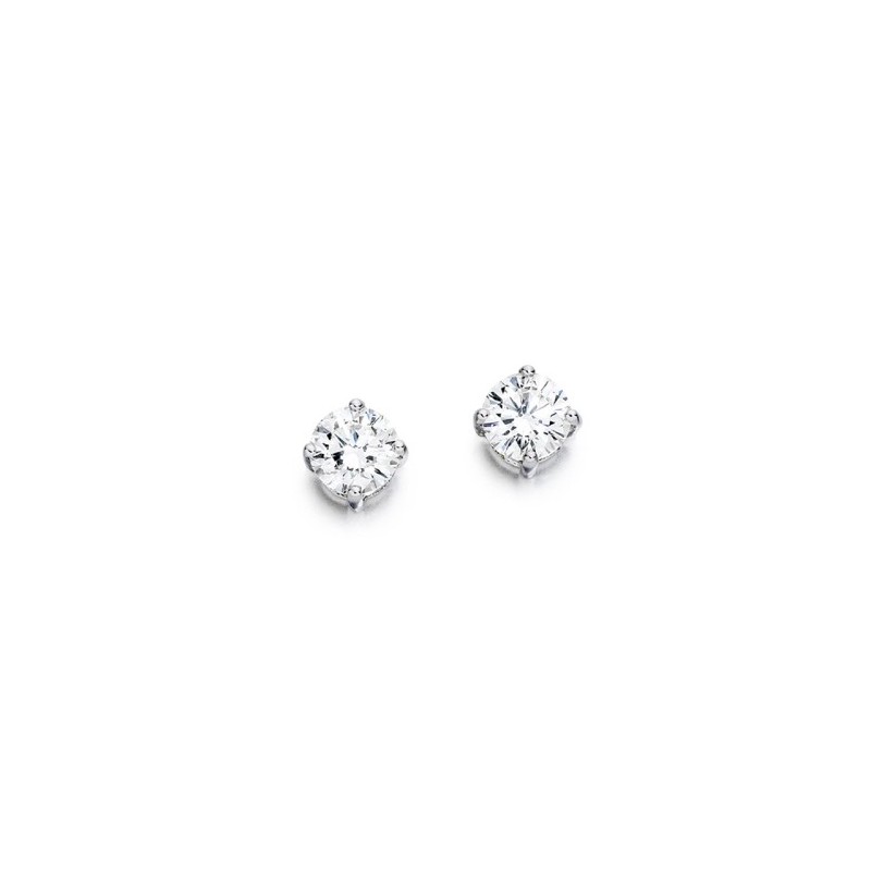 9ct Gold Diamond Solitaire Earrings - 0.33ct