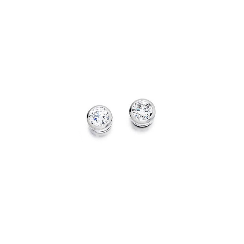 18ct Yellow & White Gold Diamond Stud Earrings - 0.29cts