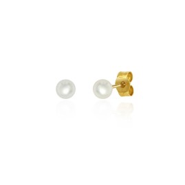 9ct Yellow Gold Cultured Pearl Stud Earrings - 4.0 - 4.5 mm