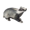 Saturno Silver Animals - Large Badger 13080L - Macintyres of Edinburgh