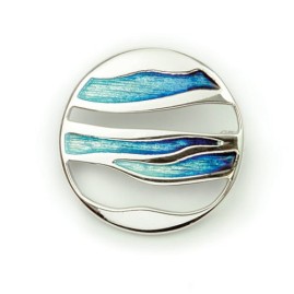 Ortak Sterling Silver & Enamel Brooch - EB85