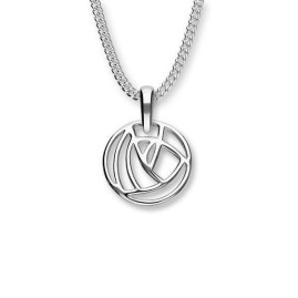 Save 26% off RRP - Ortak Silver Charles Rennie Mackintosh Small Rose Pendant - P276