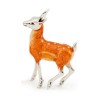 Saturno Silver Animals  -Large Enamel Deer 9763