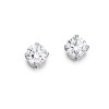 18ct White Gold Diamond Solitaire Stud Earrings - 0.45cts