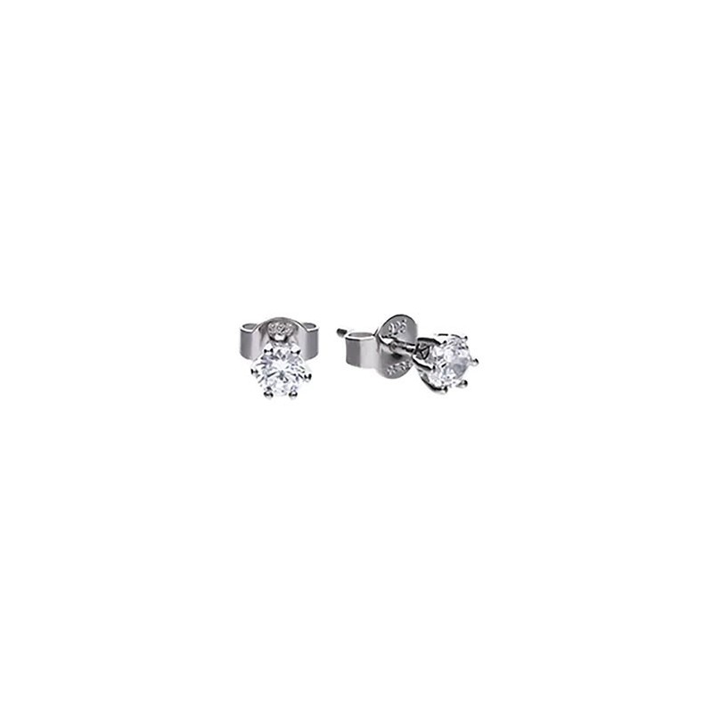 Diamonfire Sterling Silver Half Carat Zirconia Earrings - 30% off RRP