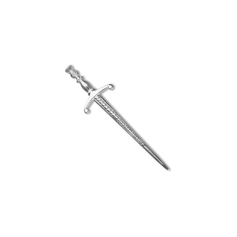 Ortak Silver Thistle Top Kilt Pin - B163