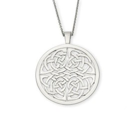 Ortak Silver Celtic Circle Pendant - P98