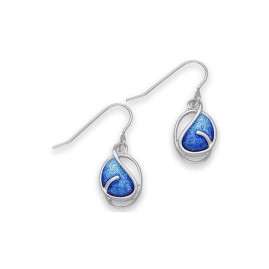 Ortak Silver Oval New Dawn Drop Earrings - EE493 Oasis