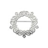 Ortak Silver Contemporary Celtic Brooch - B306