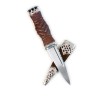 Save £127 off RRP - Sgian Dubh Edinburgh Hallmark Morar Silver & Mahogany 