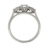 Platinum Claw Set 3 Stone Diamond Ring - 1.19ct