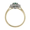 18ct Classic Emerald Cluster Ring | Macintyres of Edinburgh