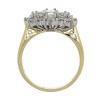 18ct Gold Baguette Diamond Cluster Ring - 1.31 carats