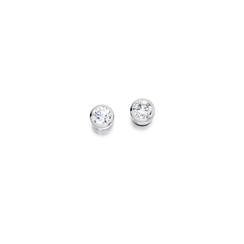 18ct Yellow & White Gold Diamond Stud Earrings - 0.20cts