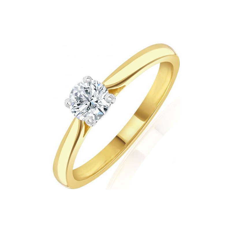 18ct Gold Quarter Carat Diamond Solitaire Ring - Macintyres of Edinburgh