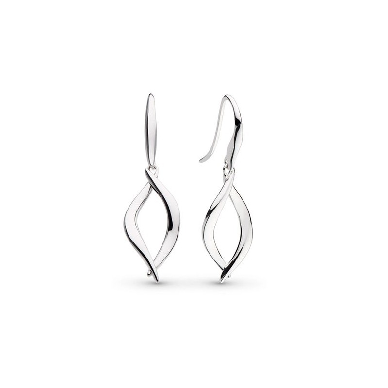 Save 25% off RRP | Kit Heath Twine Silver Drop Earrings