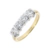 18ct Gold 4st Diamond Eternity Ring - 1.51cts