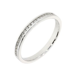 18ct White Gold Diamond-set Wedding Band - 0.15ct