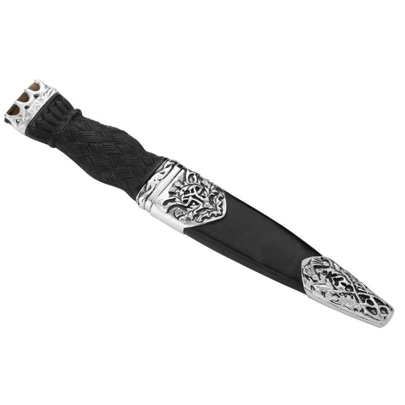 Celtic Art Shiel Pewter & Leather Sgian Dubh - SD020