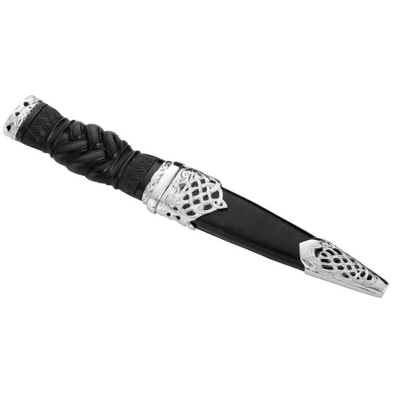 Celtic Art Ericht Pewter & Leather Sgian Dubh - SD012