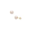 9ct Yellow Gold Freshwater Cultured Pearl Earrings - 6.0 - 6.5mm