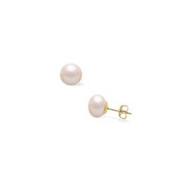 9ct Yellow Gold Freshwater Cultured Pearl Earrings - 7.0 - 7.5mm