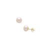 9ct Yellow Gold Freshwater Cultured Pearl Earrings - 7.5 - 8.0mm