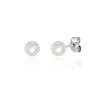 9ct White Gold Freshwater Cultured Pearl Earrings - 5.0 - 5.5mm