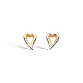 Kit Heath Desire Love Story Heart Stud Earrings | 25% off RRP