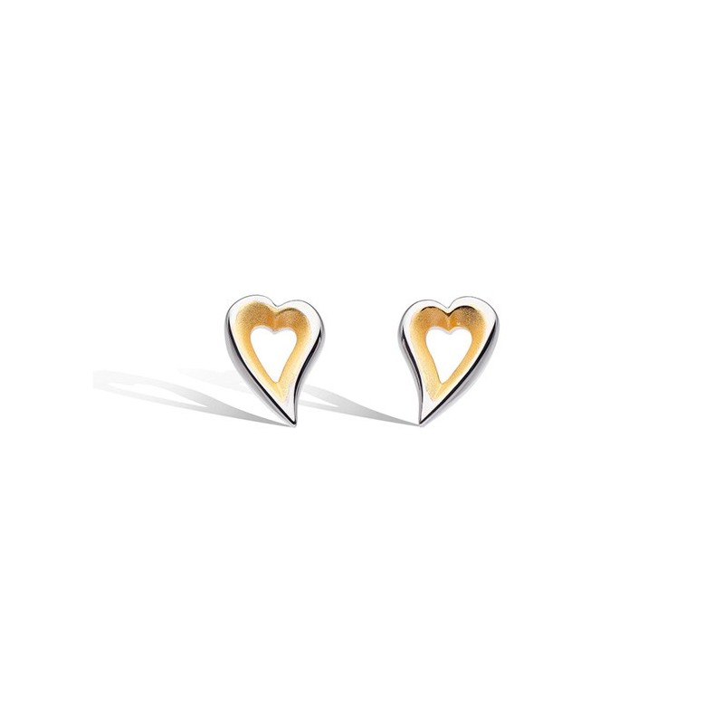 Kit Heath Desire Love Story Heart Stud Earrings | 25% off RRP