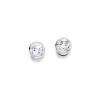 18ct White Gold Diamond Solitaire Stud Earrings - 0.19cts