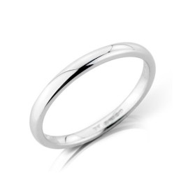 Platinum 2mm Deluxe Court Wedding Band | Macintyres of Edinburgh