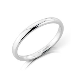 18ct White Gold 2mm Deluxe Court Wedding Band | Macintyres of Edinburgh