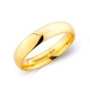 Yellow Gold 4mm Deluxe Court Wedding Band | Macintyres of Edinburgh