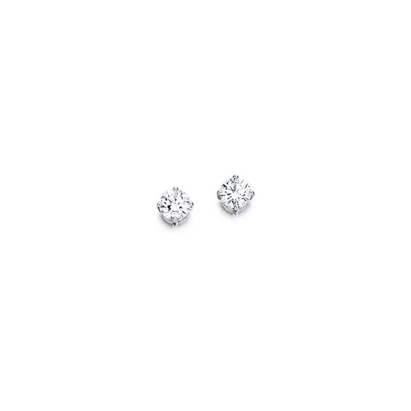 18ct White Gold 0.10ct Diamond Solitaire Earrings