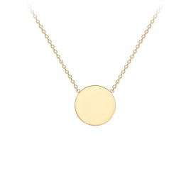 9ct Yellow Gold Disc Necklace