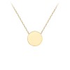 9ct Yellow Gold Disc Necklace