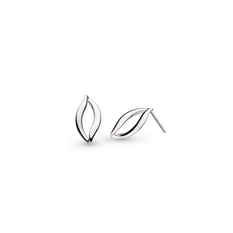 Kit Heath Silver Entwine Twine Link Stud Earrings - 41441RP