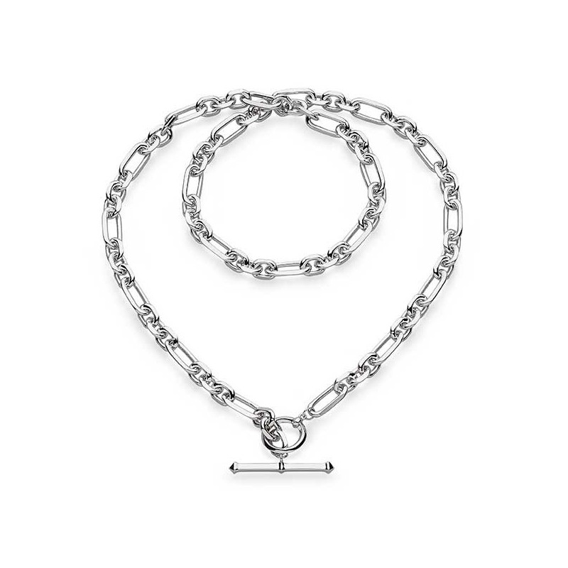 Kit Heath Astoria Figaro Chain Link T-bar 18-inch Necklace