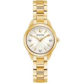 Bulova Ladies Classic Gold Tone Bracelet Watch - 97P150