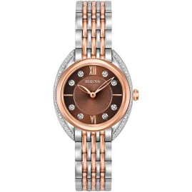 Bulova Ladies Classic Diamond Set Watch - 98R230