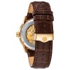 Bulova Sutton Automatic Brown Leather Strap Watch - 97A138