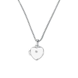 D for Diamond Heart Locket - P2549