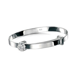 D for Diamond Enamel Daisy Bangle - B4316