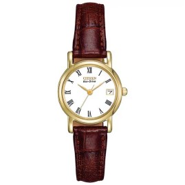 Citizen Ladies Brown Strap Watch - EW1272-01B